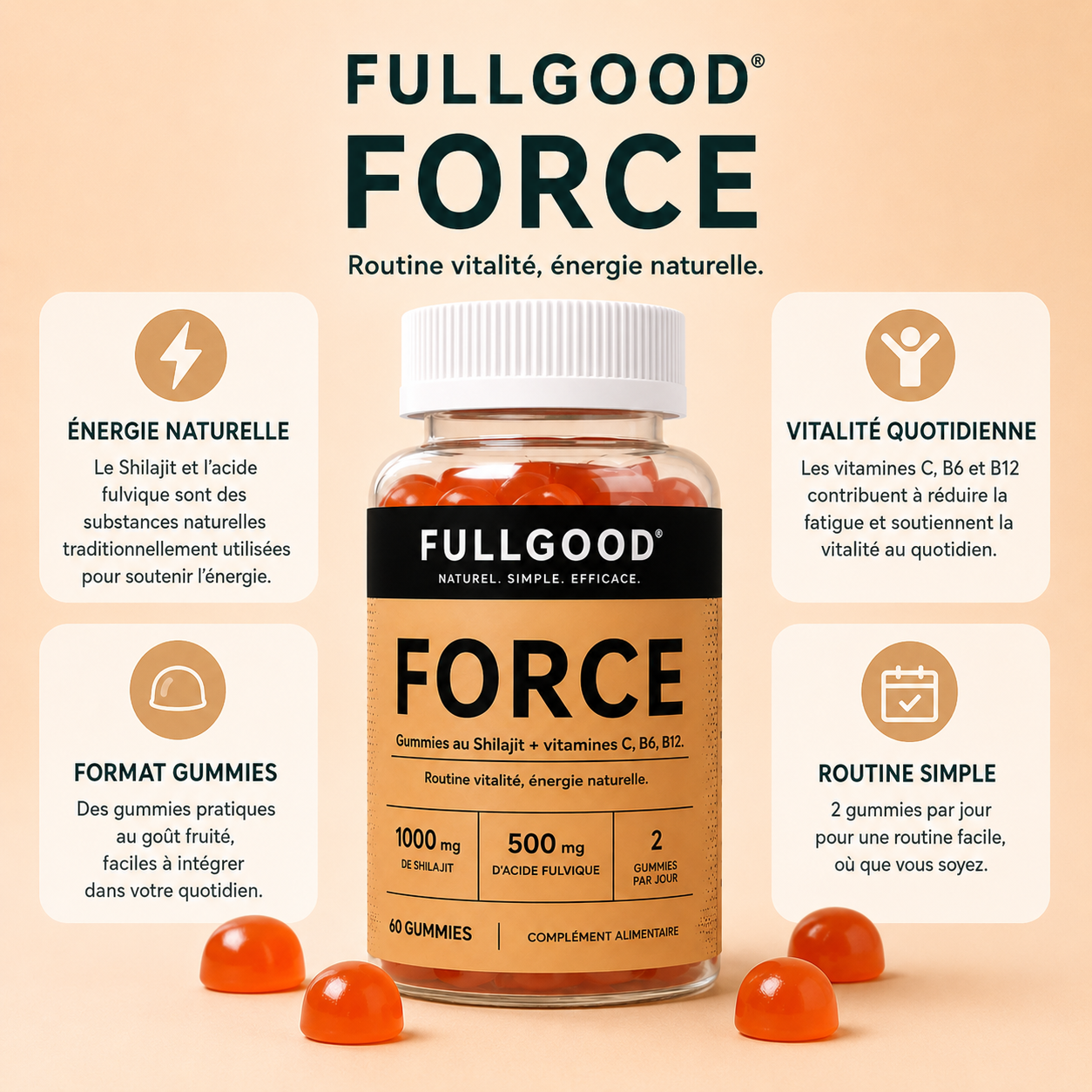 FORCE — Gummies Shilajit Premium 1000mg