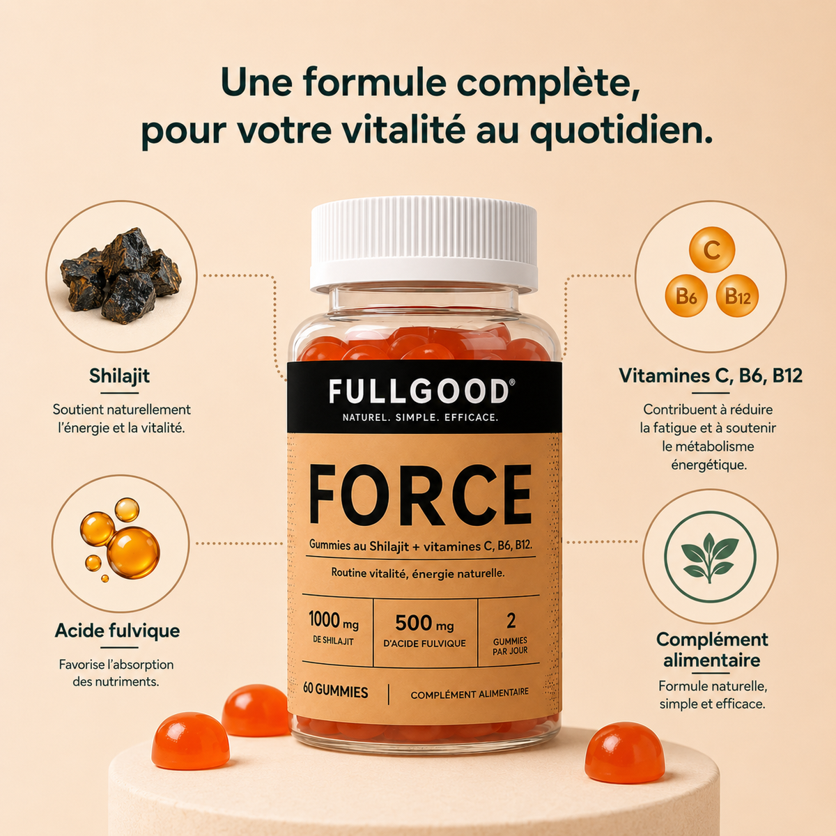 FORCE — Gummies Shilajit Premium 1000mg