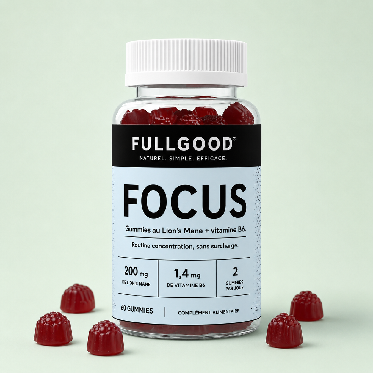 FOCUS — Gummies Lion's Mane + Vitamine B6