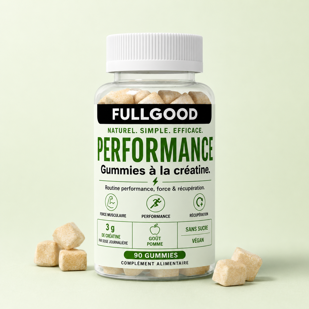 PERFORMANCE — Gummies Créatine Monohydrate  GOUT POMME