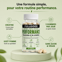 PERFORMANCE — Gummies Créatine Monohydrate  GOUT POMME