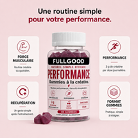 PERFORMANCE — Gummies Créatine Monohydrate  GOUT CERISE