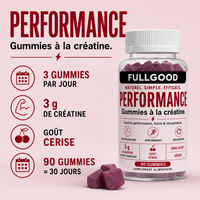 PERFORMANCE — Gummies Créatine Monohydrate  GOUT CERISE