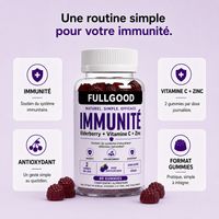 IMMUNITÉ — Gummies Sureau Noir + Vitamine C + Zinc