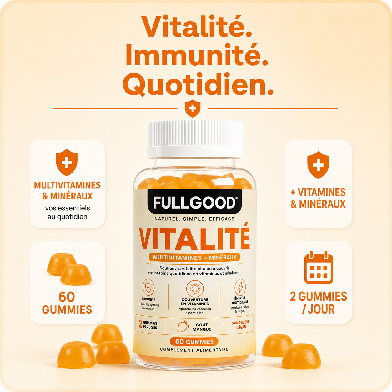 VITALITÉ — Gummies Multivitamines + Minéraux